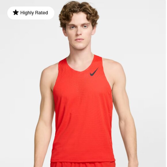NIKE: Men's AeroSwift Dri-FIT ADV Singlet - Picture 4 of 10